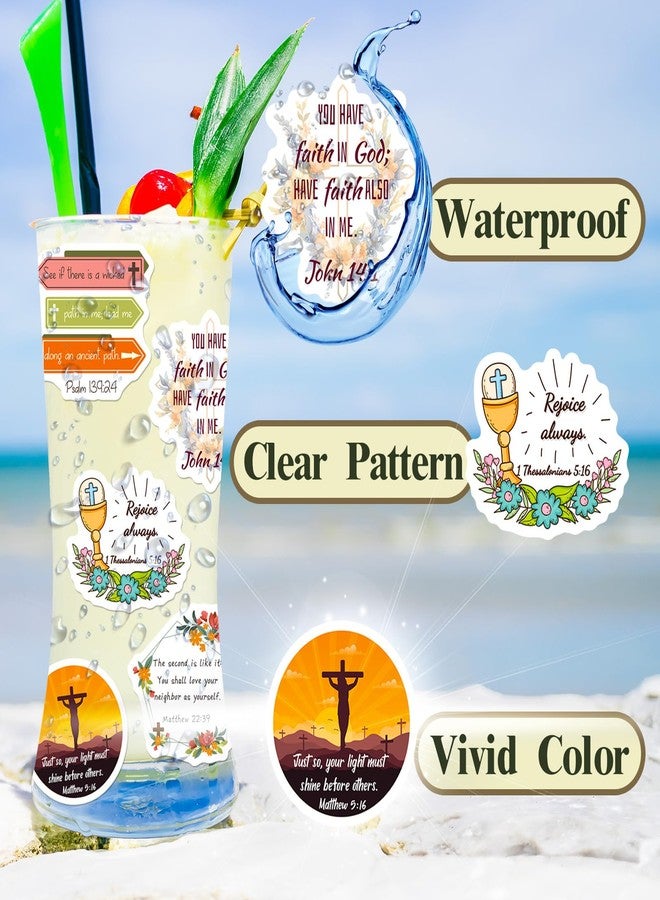 WAKEMOODEI 200PCS Catholic Stickers for Kids, Religious Stickers for Water Bottle Scrapbook Bible Sticker for Adult Women Saint Catholic Gift Jesus Virgin Mary Sacred Heart - Image 3